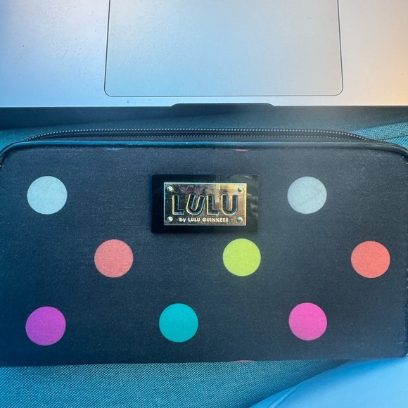 Lulu Guinness Black Polka Dot Bag Set - Picture 2 of 10